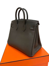 Hermès Birkin 25 Vert De Gris Togo Leather With Gold Hardware Handbag