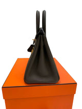 Hermès Birkin 25 Vert De Gris Togo Leather With Gold Hardware Handbag