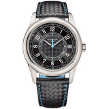 Patek Philippe Calatrava 40mm Blue Accents Black Dial White Gold Watch 6007G-011