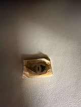 Chanel Classic Flap Medium Grey Leather CC Turn Lock Gold Tone Handbag