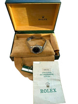 Rolex Lady-Datejust 26mm Yellow Gold Steel Diamond Black Dial Watch 69173