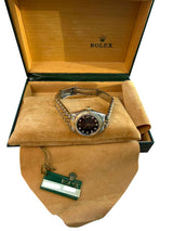 Rolex Lady-Datejust 26mm Yellow Gold Steel Diamond Black Dial Watch 69173