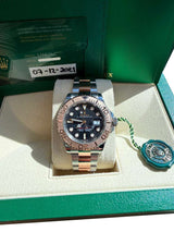 Rolex Yacht-Master 40mm Black Dial Two-Tone Steel Rose Gold Oyster Watch 126621
