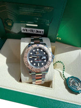 Rolex Yacht-Master 40mm Black Dial Two-Tone Steel Rose Gold Oyster Watch 126621