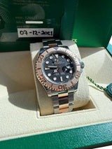 Rolex Yacht-Master 40mm Black Dial Two-Tone Steel Rose Gold Oyster Watch 126621