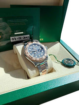 Rolex Yacht-Master 40mm Black Dial Two-Tone Steel Rose Gold Oyster Watch 126621