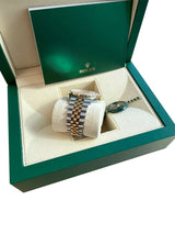 Rolex Datejust 36mm Two-Tone MOP Pink Diamond Dial Diamond Bezel Watch 16013