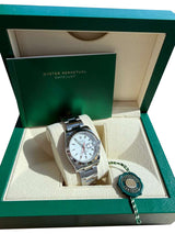 Rolex Datejust Turn-O-Graph Thunderbird 36mm Steel Gold White Dial Watch 116264