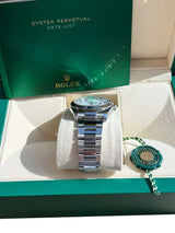 Rolex Datejust Turn-O-Graph Thunderbird 36mm Steel Gold White Dial Watch 116264