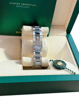 Rolex Datejust Turn-O-Graph Thunderbird 36mm Steel Gold White Dial Watch 116264