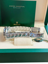 Rolex Datejust Turn-O-Graph Thunderbird 36mm Steel Gold White Dial Watch 116264