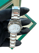 Rolex Datejust Turn-O-Graph Thunderbird 36mm Steel Gold White Dial Watch 116264