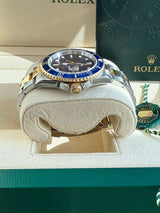 Rolex Submariner Date 40mm Steel Yellow Gold Blue Dial Oyster Mens Watch 16613