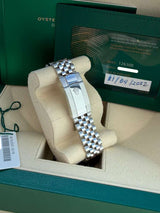 Rolex Datejust 41mm Blue Roman Dial Smooth Bezel Steel Jubilee Watch 126300