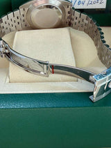 Rolex Datejust 41mm Blue Roman Dial Smooth Bezel Steel Jubilee Watch 126300