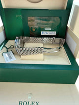 Rolex Datejust 41mm Blue Roman Dial Smooth Bezel Steel Jubilee Watch 126300