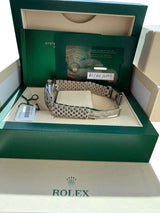 Rolex Datejust 41mm Blue Roman Dial Smooth Bezel Steel Jubilee Watch 126300