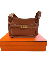 Hermes Mini Jypsiere Gold Evercolor Leather With Gold Hardware Handbag