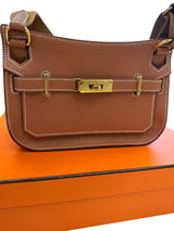 Hermes Mini Jypsiere Gold Evercolor Leather With Gold Hardware Handbag