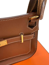 Hermes Mini Jypsiere Gold Evercolor Leather With Gold Hardware Handbag