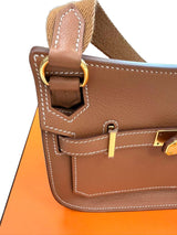 Hermes Mini Jypsiere Gold Evercolor Leather With Gold Hardware Handbag
