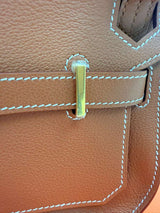 Hermes Mini Jypsiere Gold Evercolor Leather With Gold Hardware Handbag