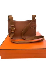 Hermes Mini Jypsiere Gold Evercolor Leather With Gold Hardware Handbag