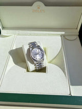 Rolex Day-Date 36mm Automatic Roman Silver Dial Platinum Jubilee Watch 18206