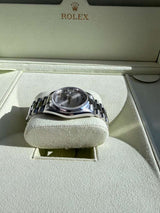 Rolex Day-Date 36mm Automatic Roman Silver Dial Platinum Jubilee Watch 18206