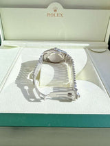 Rolex Day-Date 36mm Automatic Roman Silver Dial Platinum Jubilee Watch 18206