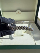 Rolex Day-Date 36mm Automatic Roman Silver Dial Platinum Jubilee Watch 18206