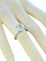 GIA Certified 2.70ct Oval Brilliant Cut Diamond Si2 Clarity Engagement Ring