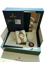 Rolex Lady-Datejust 26mm Diamond Dial/Bezel 18k Yellow Gold/Steel Watch 179313