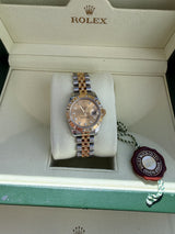 Rolex Lady-Datejust 26mm Diamond Dial/Bezel 18k Yellow Gold/Steel Watch 179313