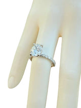 GIA Certified 2.70ct Oval Brilliant Cut Diamond Si2 Clarity Engagement Ring