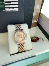 Rolex Lady-Datejust 26mm Diamond Dial/Bezel 18k Yellow Gold/Steel Watch 179313