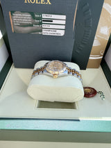 Rolex Lady-Datejust 26mm Diamond Dial/Bezel 18k Yellow Gold/Steel Watch 179313