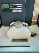 Rolex Lady-Datejust 26mm Diamond Dial/Bezel 18k Yellow Gold/Steel Watch 179313