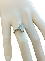 4.01ct GIA Certified Pear Shape Solitaire Diamond Platinum Engagement Ring