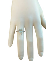 4.01ct GIA Certified Pear Shape Solitaire Diamond Platinum Engagement Ring