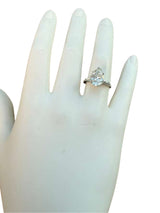 4.01ct GIA Certified Pear Shape Solitaire Diamond Platinum Engagement Ring