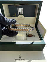 Rolex Lady-Datejust 26mm Diamond Dial/Bezel 18k Yellow Gold/Steel Watch 179313