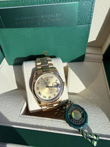 Rolex Day Date 36mm President 18K Yellow Gold Champagne Dial Mens Watch 118238