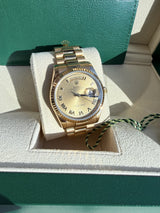Rolex Day Date 36mm President 18K Yellow Gold Champagne Dial Mens Watch 118238