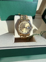 Rolex Day Date 36mm President 18K Yellow Gold Champagne Dial Mens Watch 118238