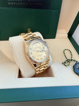 Rolex Day Date 36mm President 18K Yellow Gold Champagne Dial Mens Watch 118238