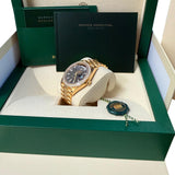Rolex Day-Date 40 President Yellow Gold Diamond Bezel Baguette Black Dial 228348