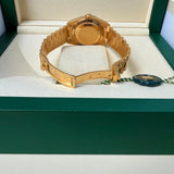 Rolex Day-Date 40 President Yellow Gold Diamond Bezel Baguette Black Dial 228348