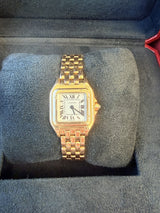 Cartier Panthere De Cartier White Dial Rose Gold Quartz Ladies Watch WGPN0040
