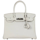 Hermès Birkin 30 Gris Pale Togo Leather With Palladium Hardware Handbag